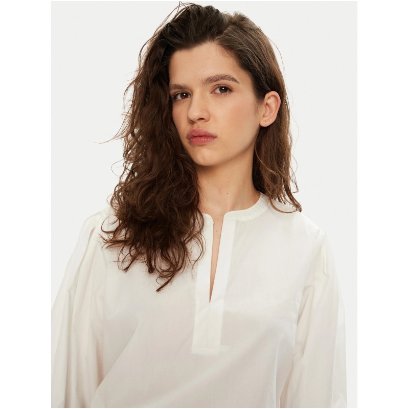 TOMMY HILFIGER Ess poplin v neck ls blouse